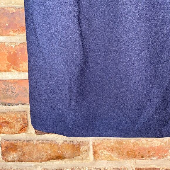 JH Collectibles Vintage Wool Navy Blue Pencil Straight Skirt Women's Size 6P - Picture 3 of 5